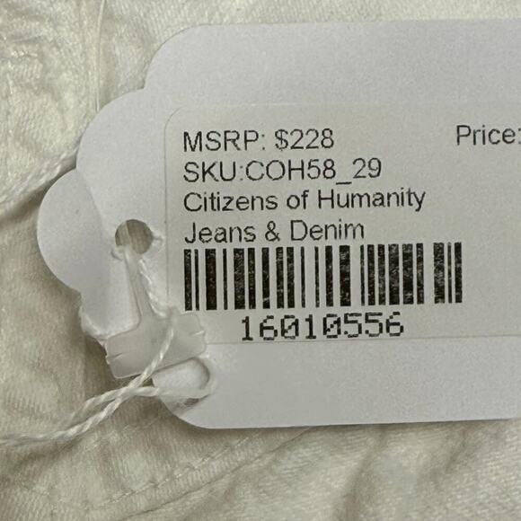 Citizens of Humanity | Marlow Distressed Denim Shorts | White | Size 29 - Picture 13 of 16